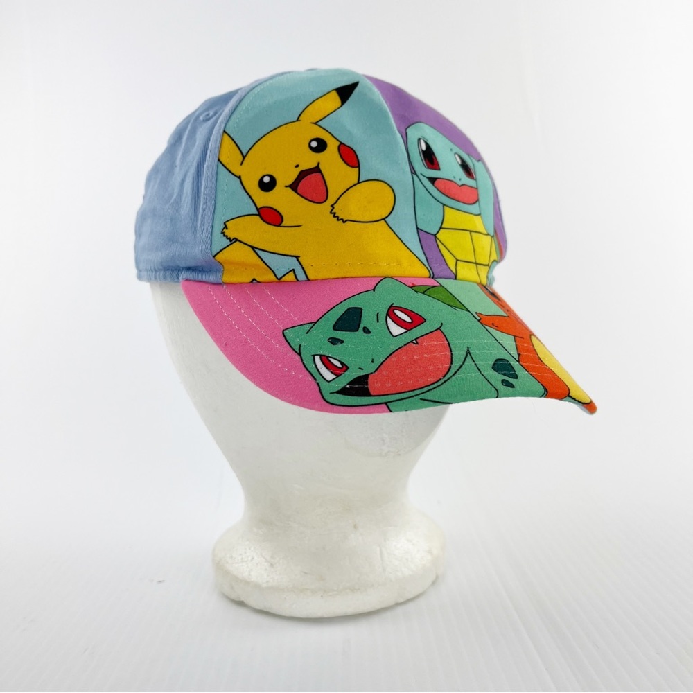 Pokemon All Over Starters Snapback Baseball Cap Hat Youth